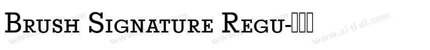 Brush Signature Regu字体转换